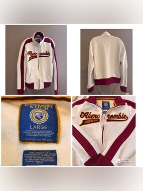 Y2K vintage Abercrombie & Fitch full-zip track jacket